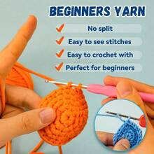 Beginner Crochet Kit Crochet Kits For And Adults 3PCS Crochet Animal Kit For Beginners Include Videos Tutorials Yarn Eyes Stuffing Crochet Hook - Boys And Girls Birthdays Gift - B-動物 - 查看 5