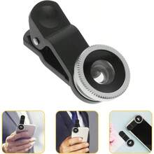 Lente de Cmara para Telfono con Clip Lente Macro y Ojo de de Aleacin de Resistente al Agua para Smartphone Plata - inicial - Ver 6