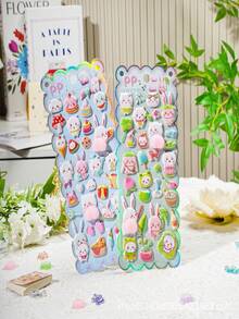 Cute Soft 3D Bubble Stickers, Can Relieve Children's Stress, Suitable For Squeezing Little Rabbits, Handmade 3D Phone Decoration Stickers - Multicolor - View 8
