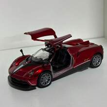 Miniature Pagani Huayra Dynasty Metal Sports Car With Friction Drive And Opening Doors - Metal Collection - Đỏ - Xem 2