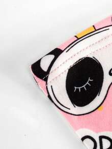 5pcs/Pack Fashionable Pink Printed Men's Long Boxer Briefs, Thin & Breathable - Black - View 4