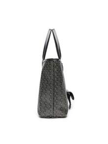Women's Fashion New One Shoulder Tote Bag Set, Open Entrance Ladies Handbag, Minimalist Commuting Versatile High Capacity Handbag, Stylish Bag For Female Students - Black - View 3