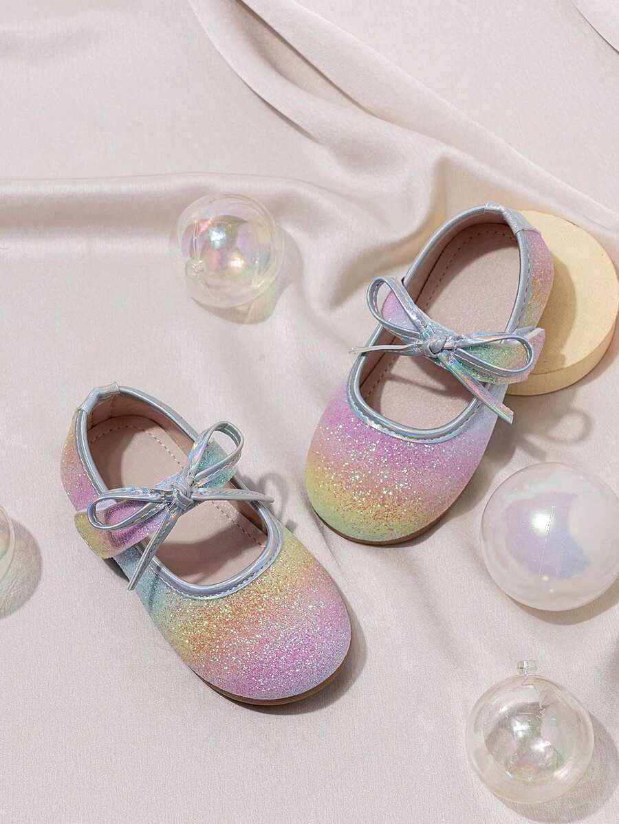 1 Pair Girls' Fashion Versatile Non-Slip Classic Hook And Loop Flat Shoes, Spring/Autumn - Colorful - View 1