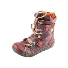 1 Pair TMA EYES Women's Textured Patchwork Ankle Boots - Multi-Strap & Side Zipper Design, Retro Grunge Style For All-Season Wear - Đỏ - Xem 3