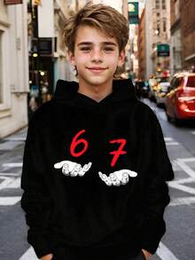 Boys' Hoodies Casual Printed Loose Sweatshirts Children's Clothing