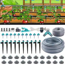 Drip Irrigation Kit, Garden Watering System With Quick Connectors,97FT Automatic Irrigation System With 12mm 6mm Irrigation Tubing Hose, Misting Watering System Outdoor Plants - Atomizing Contact and Fan Shape - View 10