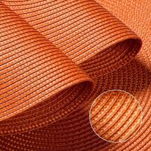 FunWheat Round Braided Placemats Set Of 6 Table Mats For Dining Tables Woven Washable Non-Slip Place Mats 15 Inch(Orange, 6pcs),Orange15inchessetof6 - Orange15inchessetof6 - View 5