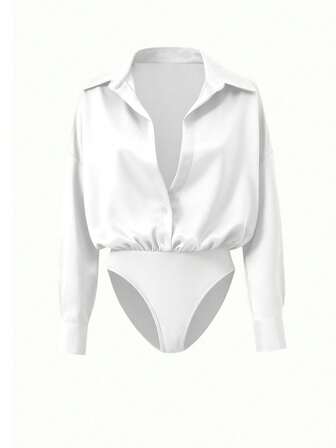 Camicia da donna a scollo a V di nuova estiva, cardigan elegante casual da ufficio, colore giallo, top slim versatile di alta qualità e stile coreano, si consiglia di ordinare una taglia in meno rispetto alla propria.