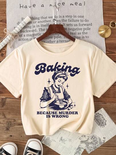 Maglietta casual da donna a maniche corte, girocollo, in seta di latte, tinta unita, estiva