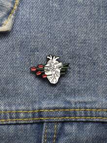 Flower Detail Creative Brooch Valentines,Mom,Mother,Mother's Day,Gift - Multicolor - View 3