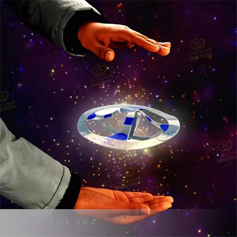 Anti-Gravity Floating Magic Disc - Levitation Trick Prop For Adult, Street And Stage Performance, Featuring Astonishing Floating Illusion, Interactive Entertainment | Colorful Pattern Prop