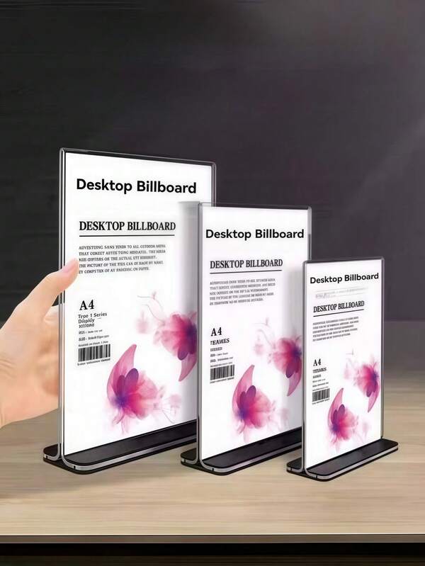 6pcs/12pcs Restaurant Table Menu Recipe Cards, Transparent Acrylic Wedding Table Number Stands, Photo Display Sign Stands, Weddings, Rehearsal Banquets, Engagement Parties, Anniversaries, Birthdays, Bridal Gift Parties, Coming-Of-Age Ceremonies, Company Parties Or Any Special Events!