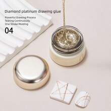 BAOSHIMAN Cable elástico de flash para dibujar esmalte de uñas, pegamento de platino para pintar y fotocurado, pegamento para metal, adecuado para decoración de uñas, se seca fácilmente y es fácil de usar, apto para salón de uñas, familia y bricolaje - Multicolor - Ver 8