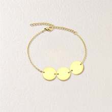 1pc Customized Pet Memorial Bracelet With Engraved Pet Portrait, Suitable For Dog And Cat Lovers, Personalized 1-3 Circle Pendant Gift, Pet Memorial Gift, Birthday Gift, Christmas Gift, Gift For Her - Multicolor - View 10