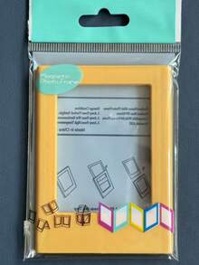 1pc/6pcs Magnetic Instant Photo Frame, Magnetic Combination Display Stand, 3-Inch Magnetic Adsorption Frame Can Be Attached To Metal Surfaces