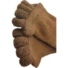 Women Toe Separator Socks Toeless Foot Alignment Socks For Yoga GYassage Pain Relief Improves Circulation Stretchy,29637409 - 咖啡棕 - 查看 5