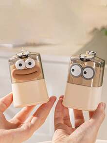 1pc Creative Toothpick Holder, Auto Pop-Up, Big Mouth Design, Sausage Mouth Shape, Personalized Commercial Cream Style, New Portable Cartoon Toothpick Dispenser, Suitable For Home Use - Multicolor - View 5