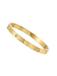 Bộ 5 chiếc/bộ vòng tay thép không gỉ nhiều màu cá nhân hóa, thiết kế độc đáo, thời trang, thiết kế nhiều yếu tố, quà tặng lý tưởng tinh tế, trang sức không phai màu, phong cách - Vàng 4 - Xem 6