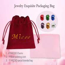 MICOO 925 Sterling Silver Charms For Bracelets,Fashion DIY Dangle Pendants Beads Simulated Birthstone Charms,Birthday Gifts For Women,6stylescharms1 - 6stylescharms1 - 查看 4