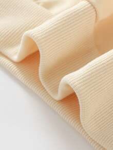 1件青少年男孩活力趣味卡通文字图案卫衣，单人款，适合学校活动。 - 杏色 - 查看 6