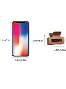 15/20/30/40个装 小号方形波浪黑色、白色和棕色发夹，发饰，发爪，发夹，发卡，学习用品，女孩秋冬节日装扮 - 彩色 - 查看 5