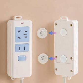 5pcs Magnetic Remote Control Stickers, TV/AC Remote Holder Wall Mount Magnetic Stickers, Drill-Free Router Holder Round Strong Magnetic Socket Storage Tools