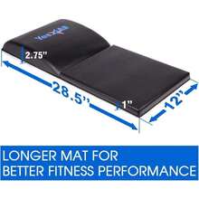 Ab Exercise Mat Tailbone & No Tailbone, Foldable Abdominal Sit Up Support Pad, Abs Workout Equipment For Core Training And Lower Back,29646637 - Black - View 2