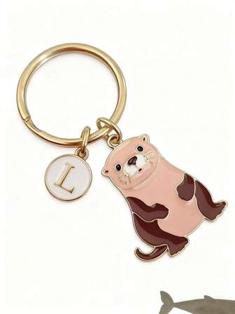 Personalized Otter Keychain Gift For Girls Bag Charms Car Accessories Teacher Friend Sister Gift Ideas