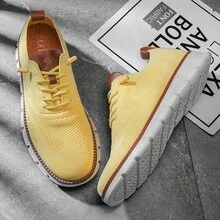 Giày thể thao nam thời trang, đa năng, thoáng khí - Màu vàng - Xem 4