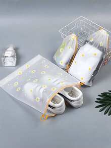 Travel Drawstring Plastic Bags, Cosmetic Bags, Underwear And Socks Travel Storage Bags, Clothing Storage Bags Travel Bag Set, Travel Storage Bag Set, Suitable For Travel, College Dorm, School Vacation, Suitcase, Luggage, Back To School Travel Essentials, Travel Accessories, Dorm Essentials, Storage Bags, School Storage Bags. Storage Pouches - Multicolor - View 7
