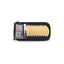 Porta CD para coche, porta DVD para visera de vehculo Orangizer, funda para visera de CD con 12 fundas, 1 bolsillo de malla, 1 portabolgrafos, 1 bolsillo interior trasero Negro - Negro - Ver 1