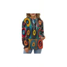 Unisex Discos De Vinilo Retro 3D Impreso Hoodies Hombre Mujer Sudaderas con Capucha con Bolsillos, Moda Invierno Manga Larga Pullover Deportes Sweatshirt - Vistoso + CH - Ver 5