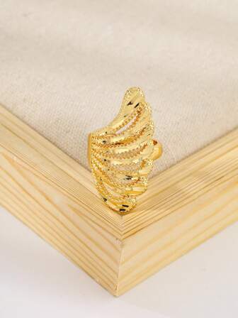 1枚时尚可调节孔雀造型女士金戒指