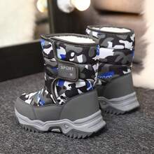 Waterproof Anti-Slip Thick Warm Fleece Snow Boots For Winter