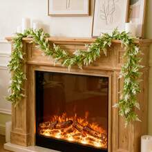 5.8FT Pink White Artificial Vine Garland For Wedding Decor, Realistic Faux Silk Flower Garland For Romantic Room Decoration, Bridal Shower, Arch, Wall, Stairs, Indoor Outdoor Party Decor, Spring Easter Home Decor