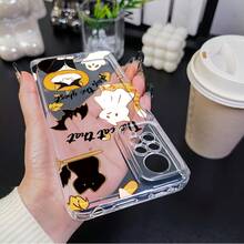 Funda Transparente de Gato de Navidad para Xiaomi Redmi Note 13 Pro/Note 13/Note 13R/Note 12 Pro/Note 11T Pro/Note 12T Pro/Note 11 Pro/Note 10/Note 9 Pro/Note 8 Pro/Note 8/K60/K50/K40S/K30/A3/9i/9C/9A/9/13C/12C/10X/10C/11 Lite/14/12 Lite Funda de Teléfono Cámara TPU a Prueba de Golpes - Colores mixtos - Ver 4