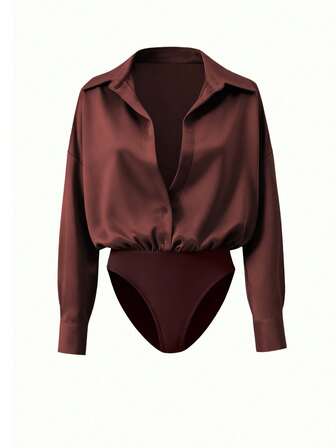 Freeform Summer New V-Neck Women's Shirt, Autumn/Winter Elegant Casual Business Commuter Cardigan Blouse, Buttercup Color, High-End Versatile Slim Cute Top, Korean Style, Size Runs Large Recommend Ordering One Size Down