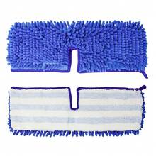 Microfiber Flip Mop Refill Replacement For O Cedar Dust Mop Replace Head Chenille Dual Action Cleaning Pad Hardwood Floor Wet/Dry Mopping - 2 Pack,2Count(Packof1) - 2個(1包) - 查看 1