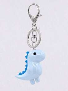 1pc Unisex Cute Cartoon Dinosaur Keychain, Glossy Mini Dino Pendant For Backpacks, Bags & Cars, Fun Y2K Style Accessory,  Gift For Friends, Students & Daily Use Decoration - 藍色 2 - 查看 8