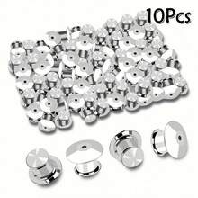 5/10/15/20/30/40/50pcs Locking Needle Backs, Metal Needle Backs For Button, Sewing, DIY Button Badge Needle Backs - Multicolor - View 18