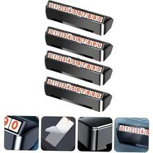 WEKADRIN 4 Piezas Placa de Aparcamiento Temporal para Auto Tarjeta Oculta con Nmeros Grandes Resistente Altas Temperaturas Material Abs Duradero para Ubicacin Fcil Estacionamientos - inicial - Ver 9