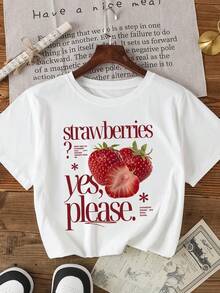 Casual Versatile Solid Color Round Neck Short Sleeve T-Shirt - White - View 1