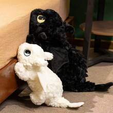 1pc Toothless Plush Doll - Soft Stuffed Night Fury Dragon Doll, Cuddle Pillow For Bedroom, Sofa, Car, Office, Birthday, Holiday, Perfect Gift