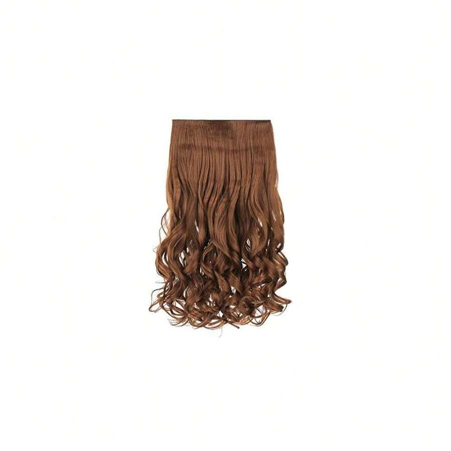 20inch 1-Pack 3/4 Full Head Curly Wave Clips In On Synthetic Hair Extensions HE008 Hairpieces For Women 5 Clips 4.5 Oz Per Piece - Linen,Linen - Linen - 查看 1