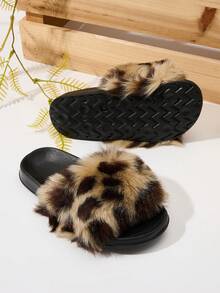 Girls' Fashionable, Comfortable, Casual, Lightweight, Breathable, Cute House Slippers For Summer & Autumn - Brown - View 5