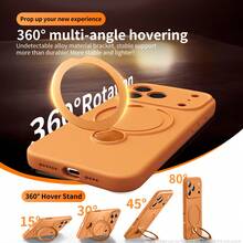 Liquid Silicone Magnetic Adsorption Protective Case With Stand For IPhone 17/16 Pro Max/15 Pro/14 Pro Max/13 Pro, Slim Shockproof Cover For IPhone 16/15 Pro/13 Pro, Suitable For IPhone 17/16 Pro Max/15 Pro/14 Pro Max/13 Pro