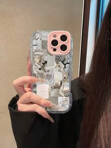 Vanilla Aesthetic Decor Phone Case Compatible With  17  16 Pro Max  15 Pro Max  13 And  12 Made Of TPU Material Providing Shock And Drop Protection Stylish And Elegant Appearance A Great Gift For Family Friends Loved Ones Boyfriends Girlfriends And For Christmas - 藍色 - 查看 1