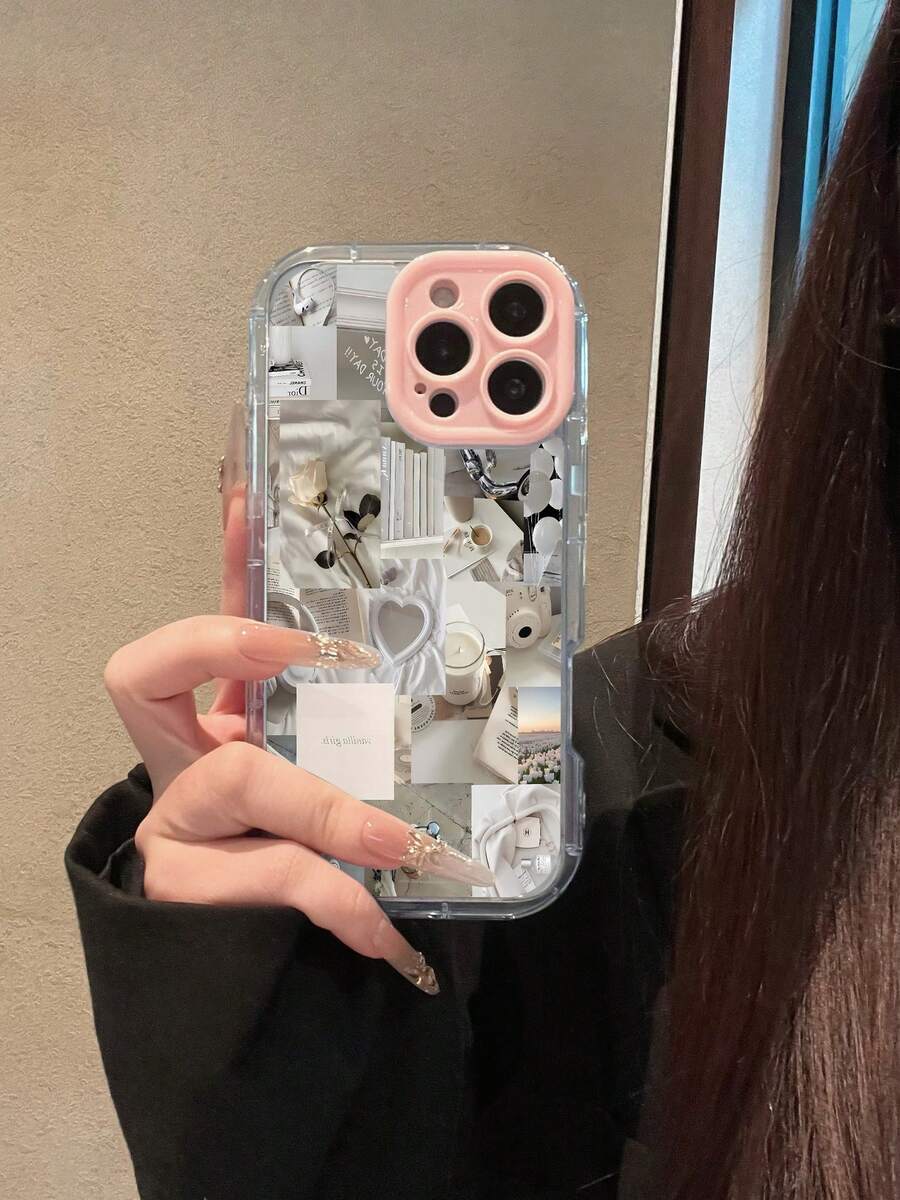 Vanilla Aesthetic Decor Phone Case Compatible With 17 16 Pro Max 15 Pro Max 13 And 12 Made Of TPU Material Providing Shock And Drop Protection Stylish And Elegant Appearance A Great Gift For Family Friends Loved Ones Boyfriends Girlfriends And For Christmas - 藍色 - 查看 1