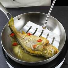 1个不锈钢煎锅 - 加厚三层涂层，适用于燃气灶和电磁炉，不粘表面，适合煎牛排和蔬菜，经久耐用且易于清洁，结构坚固，现代厨具，健康低烟煎牛排必备 - 彩色 - 查看 6