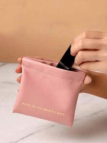 大容量双层PU皮革防水化妆包，多功能旅行收纳包，化妆品收纳袋，洗漱包，个人护理套装，居家旅行皆宜 - 粉色 - 查看 13